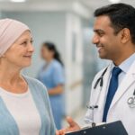 international cancer patient consulting doctor about cancer care in India